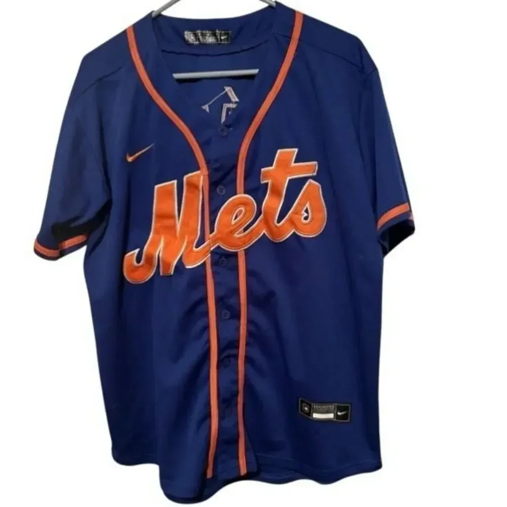 New York Mets Javier Baez Size Men’s Medium Nike Genuine MLB Jersey